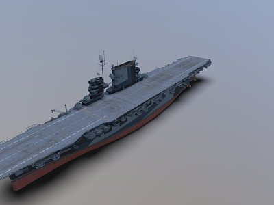 modern warship aircraft carrier model