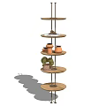 Modern Storage Rack Display Rack 3d model