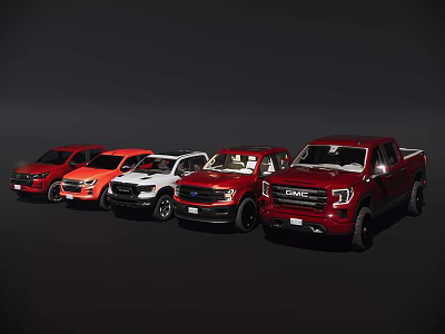 Pickup combination 3d model Pickup combination 3d model