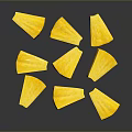 Yellow Wood Stone Blocks Processed Natural Material Products Displayed In Group