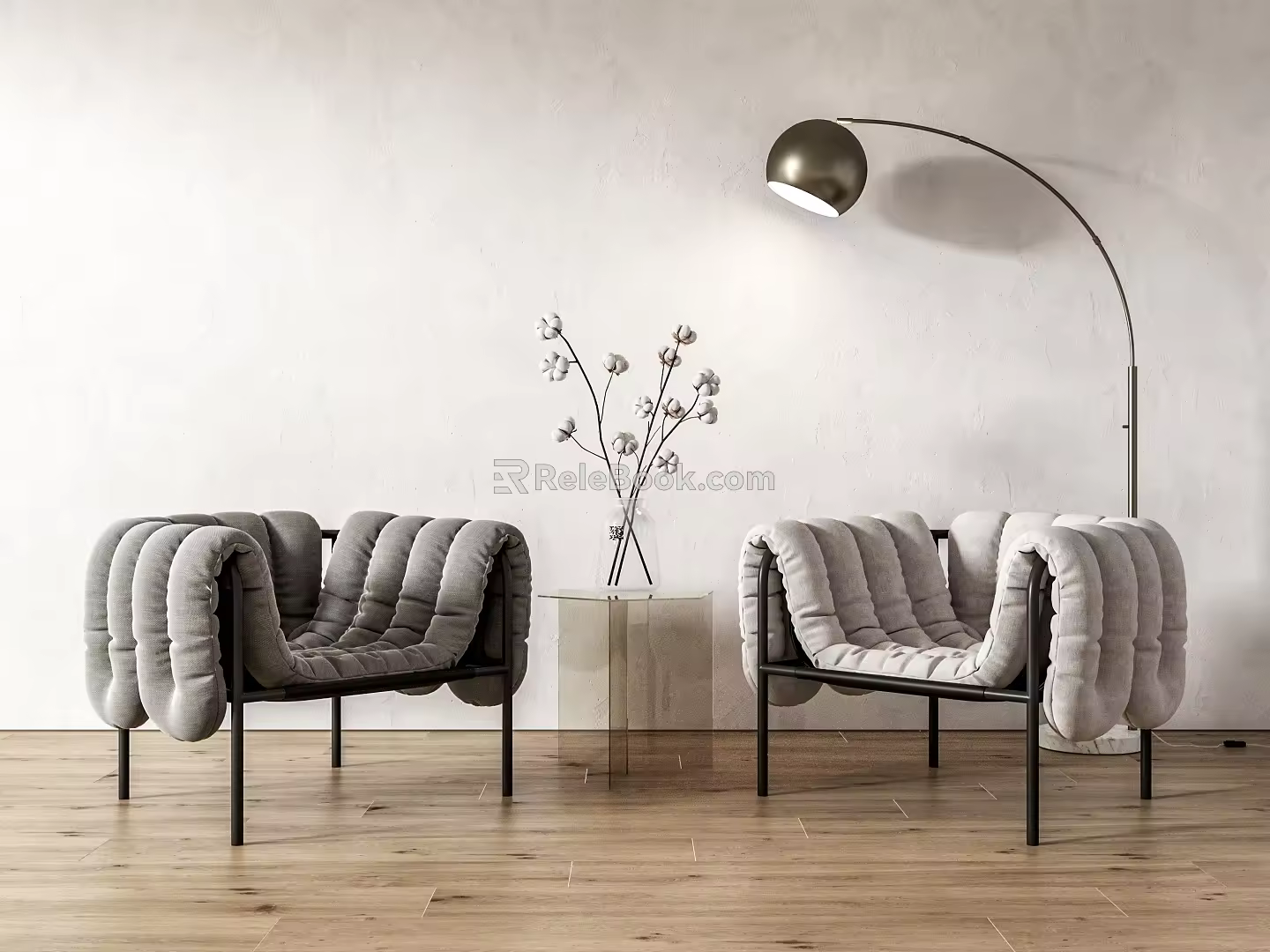 Modern ogo Casual Table and Chair Combination 3d model
