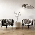 Modern ogo Casual Table and Chair Combination 3d model