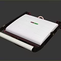 Stainless Steel Sandwich Maker With Red Green Indicator Lights For Kitchen Use