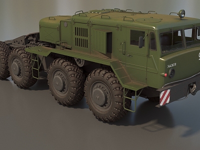 Truck Heavy Truck Heavy Vehicle MAZ537 Missile Transporter Armored Vehicle Transporter Low Face Number Low Model Times Film and Television Level 3d model