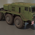 Truck Heavy Truck Heavy Vehicle MAZ537 Missile Transporter Armored Vehicle Transporter Low Face Number Low Model Times Film and Television Level 3d model