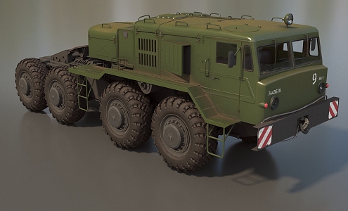 Truck Heavy Truck Heavy Vehicle MAZ537 Missile Transporter Armored Vehicle Transporter Low Face Number Low Model Times Film and Television Level 3d model