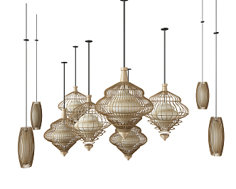 Chinese chandelier 3d model