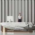 Company Front Desk Bar Desk Reception Desk 3d model