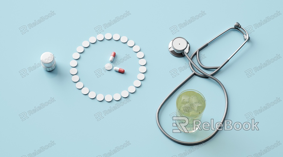 Modern stethoscope creative medical model