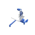 Industrial Blue Metal Mechanical Equipment With Stable Platform Gear And Wheels