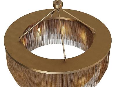 Eichholtz Modern Italian Light Luxury Metal Chandelier Tassel Lamp 3d model