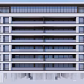 New Chinese-style residential building with a variety of characteristics of large-sized residential 3d model