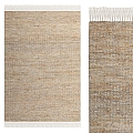 Jute leather carpet 3d model