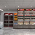 Neat Tobacco and Liquor Store Interior With Shelves Stocked Wine Bottles And Tobacco Products