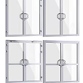 Various Glass Door Styles With Metal Frames And Handle Designs For Home Use