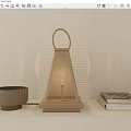Modern Table Lamp Rattan Table Lamp Landscape Lamp 3d model