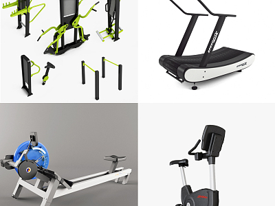 Modern Fitness Equipment Sports Equipment model