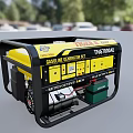 Industrial Gasoline Generator TNG7000E Yellow Black Design With Power Output For Industrial Use