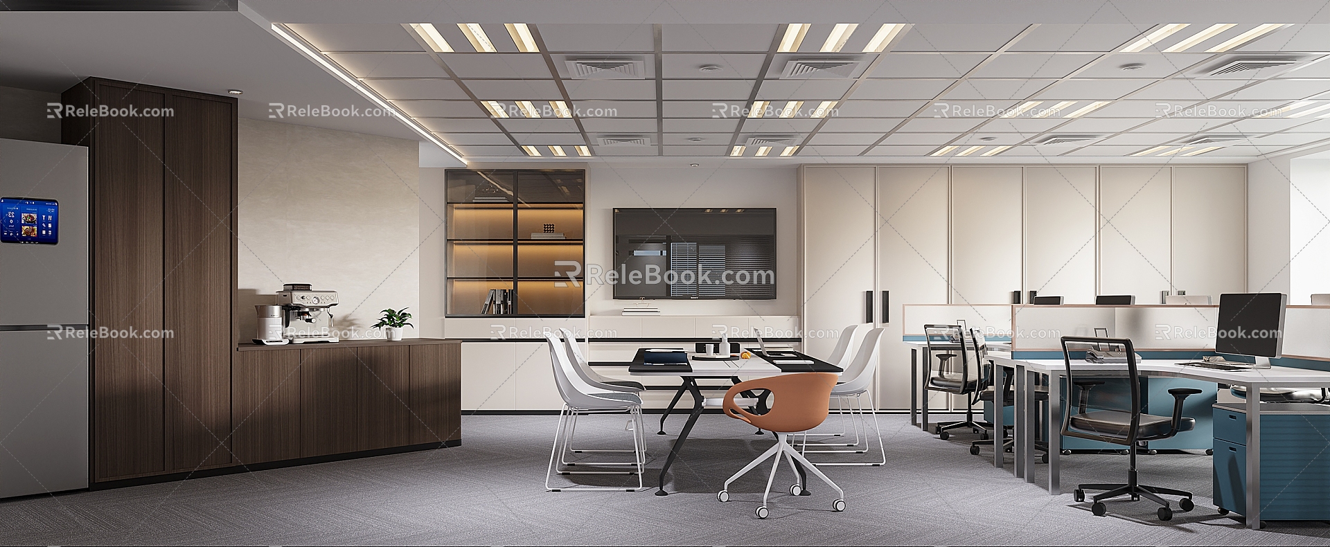 Office and Manager Room 3d model