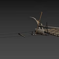 Traditional Agricultural Equipment Including Wooden Plow Sickle And Metal Tools