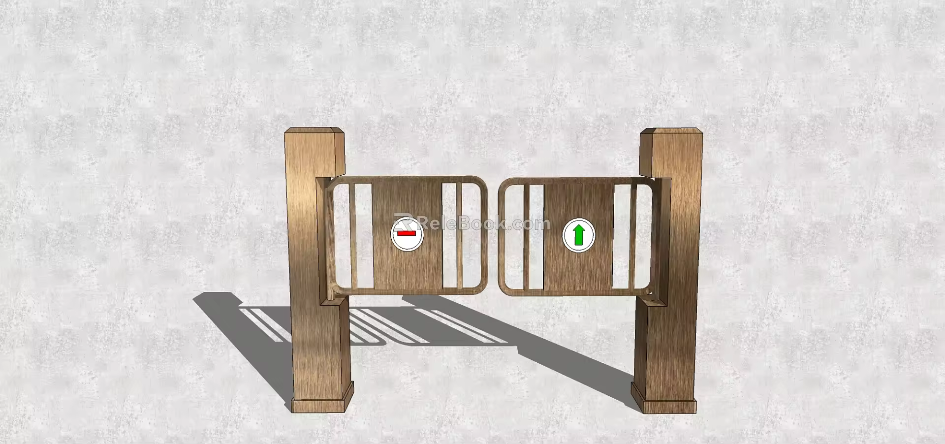 Modern gate 3d model