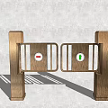 Modern gate 3d model