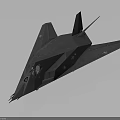 Space Aerospace Gray Stealth Fighter Model With Advanced Design And Futuristic Technology