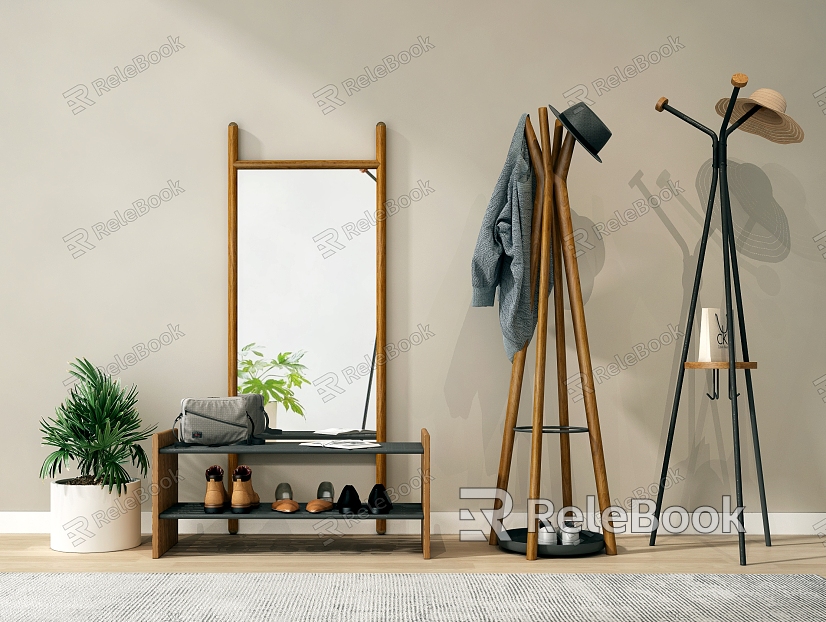 Modern coat rack model