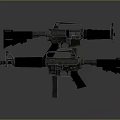 Tactical Rifles Design With Barrel Stock Magazine Handguard And Grip