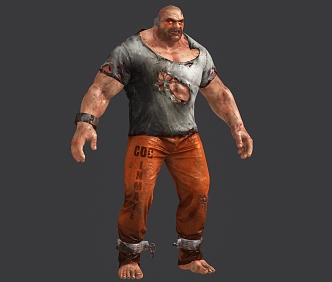 Modern Game Role Prisoner 3d model