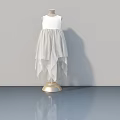 Modern White Interior Swing Door With Wooden Frame And Glass Panel