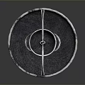 Decorative Architectural Water Fountain with Bird Shaped Spout and Circular Base Design