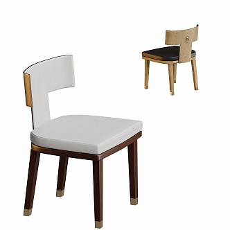 New Chinese Dining Chair 3d model