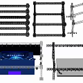 Building Components Including Metal Frames Stage Truss And Modular Structures 3d model