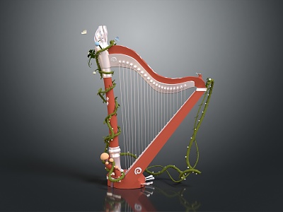 Modern Harp Classical Harp Ancient Harp Western Musical Instrument model