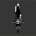 Classic Black Motorcycle With Shiny Chrome Details Black Seat And Headlight