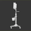 Medical Patient Monitor With Digital Display Screen And Wheeled Stand