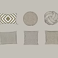 Cream style pillow 3d model