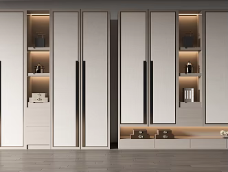 New Chinese wardrobe 3d model