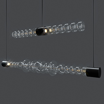 Modern chandelier glass chandelier 3d model