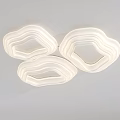 Modern Cloud Star Circular Shaped Ceiling Lights With Soft Lighting Design 3d model