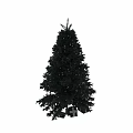 Decorative Christmas Tree Wall Decor With Illuminated String Lights And Festive Foliage 3d model