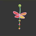 Elegant Gold Dragonfly Shaped Navel Piercing Jewelry With Sparkling Diamonds