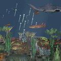 Aquarium Tank With Colorful Fish Vibrant Coral Aquatic Plants And Decorative Rocks