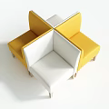 Modern Combination Sofa Combination 3d model