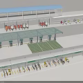 Outdoor Bicycle And Electric Bike Parking Canopy With Charging Stations And Secure Racks