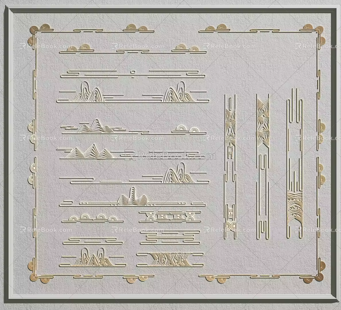 Carved 3d model