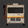Modern bus minibus minivan driverless bus 3d model