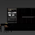 Modern Kitchen Interior Design With Island Counter Stools Cabinets And Storage Dishes