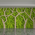 Modern background wall 3d model